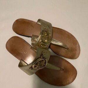 Lilly Pulitzer Gold Sandals